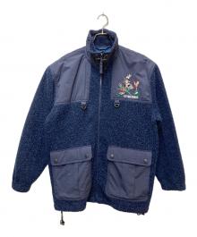 LEYTON HOUSE（レイトンハウス）の古着「切替ボアジャケット」｜ネイビー