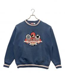 MICKEY,INC（ミッキー,インク）の古着「刺繍スウェット」｜ブルー