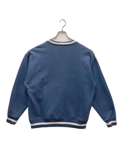 MICKEY,INC（ミッキー,インク）MICKEY,INC (ミッキー,インク) 刺繍スウェット ブルー サイズ:Lの古着・服飾アイテム