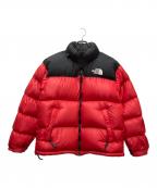 THE NORTH FACEザ ノース フェイス）の古着「ダウンジャケット」｜レッド×ブラック