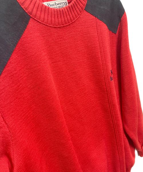 Burberry's（バーバリー）Burberry's (バーバリー) コマンドセーター レッド サイズ:Lの古着・服飾アイテム