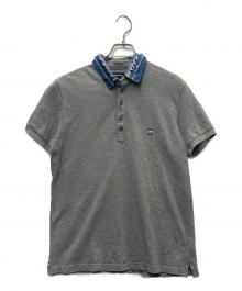DIESEL（ディーゼル）の古着「デニムカラーポロシャツ」｜グレー