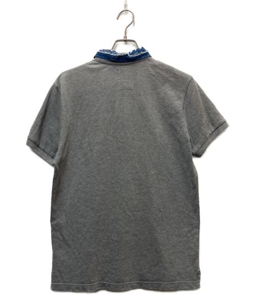 DIESEL（ディーゼル）DIESEL (ディーゼル) デニムカラーポロシャツ グレー サイズ:Mの古着・服飾アイテム