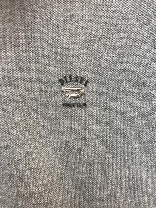 DIESEL（ディーゼル）DIESEL (ディーゼル) デニムカラーポロシャツ グレー サイズ:Mの古着・服飾アイテム