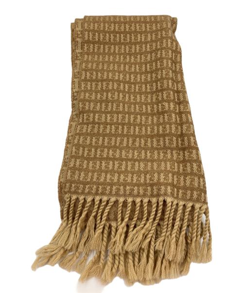 FENDI（フェンディ）FENDI (フェンディ) ズッキーノウールマフラー ブラウンの古着・服飾アイテム