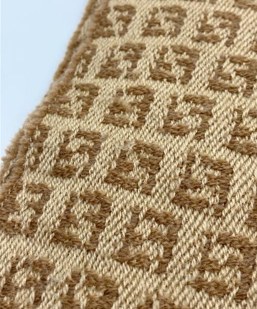 FENDI（フェンディ）FENDI (フェンディ) ズッキーノウールマフラー ブラウンの古着・服飾アイテム