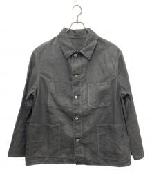 A.PRESSE（アプレッセ）の古着「Vintage Black Linen Coverall」｜ブラック