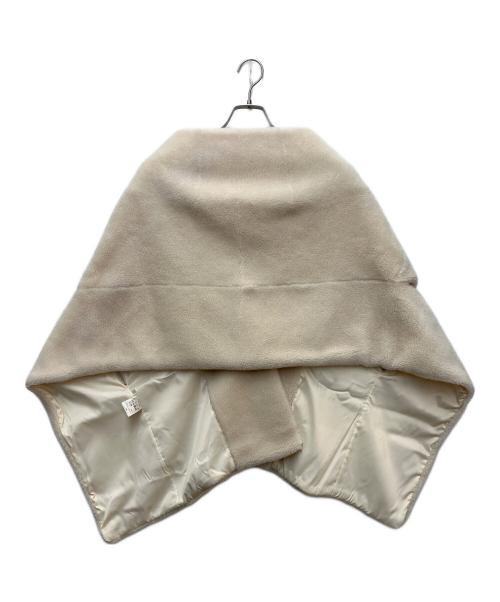 SOEJU（ソージュ）SOEJU (ソージュ) ウール ボア ケープ アイボリー サイズ:SIZE 不明の古着・服飾アイテム