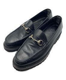 W.H（ダブルエイチ）の古着「ビットローファー」｜ブラック