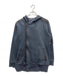 DIESEL Black Gold（ディーゼル ブラック ゴールド）の古着「ジップパーカー」｜ブラック