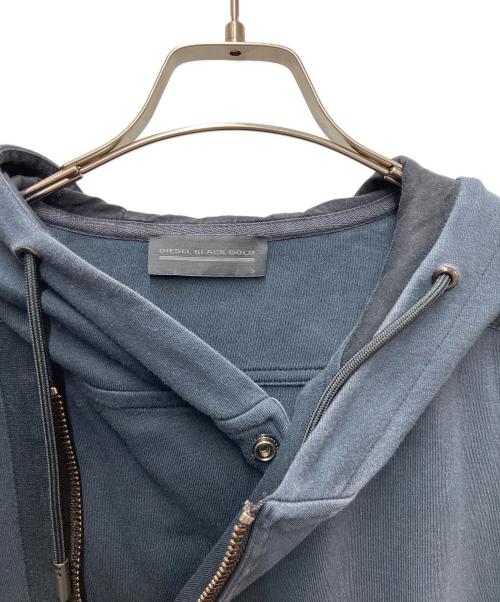 DIESEL Black Gold（ディーゼル ブラック ゴールド）DIESEL Black Gold (ディーゼル ブラック ゴールド) ジップパーカー ブラック サイズ:SIZE Sの古着・服飾アイテム