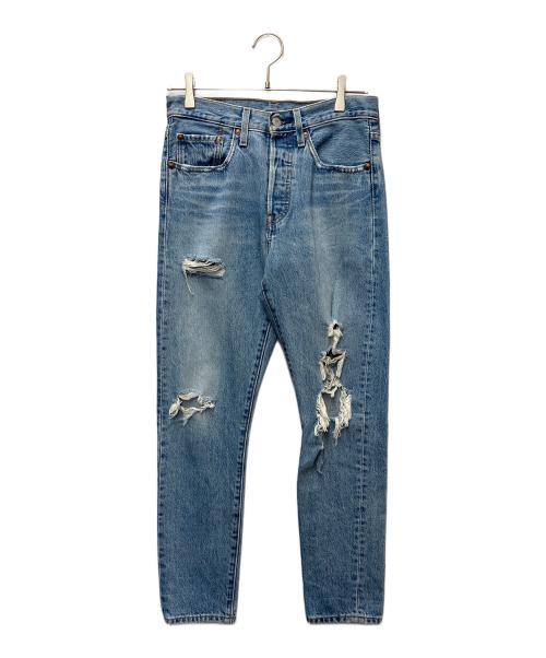 LEVI'S（リーバイス）LEVI'S (リーバイス) ダメージデニムパンツ スカイブルー サイズ:W26の古着・服飾アイテム