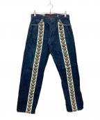 YAMANEヤマネ）の古着「デニムパンツ」｜インディゴ