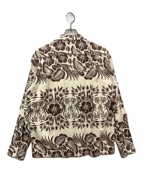 Sun Surf（サンサーフ）Sun Surf (サンサーフ) 花柄オープンカラーシャツ ベージュ サイズ:Mの古着・服飾アイテム
