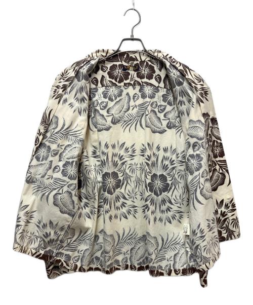 Sun Surf（サンサーフ）Sun Surf (サンサーフ) 花柄オープンカラーシャツ ベージュ サイズ:Mの古着・服飾アイテム