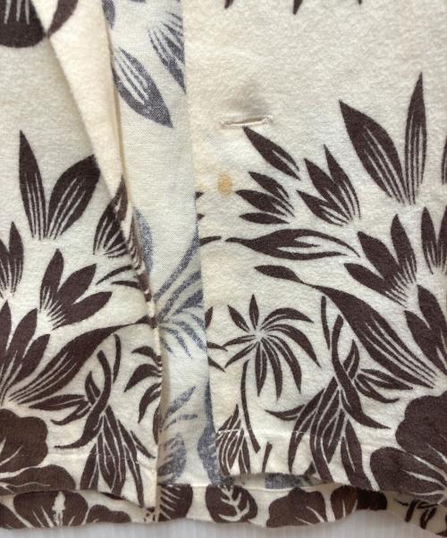 Sun Surf（サンサーフ）Sun Surf (サンサーフ) 花柄オープンカラーシャツ ベージュ サイズ:Mの古着・服飾アイテム