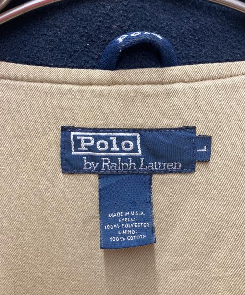 POLO RALPH LAUREN（ポロ・ラルフローレン）POLO RALPH LAUREN (ポロ・ラルフローレン) 90sフリースコート ネイビー サイズ:SIZE　Lの古着・服飾アイテム