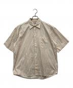 mfpenエムエフペン）の古着「半袖シャツ」｜ベージュ×ブルー