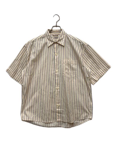 mfpen（エムエフペン）mfpen (エムエフペン) 半袖シャツ ベージュ×ブルー サイズ:SIZE　Sの古着・服飾アイテム