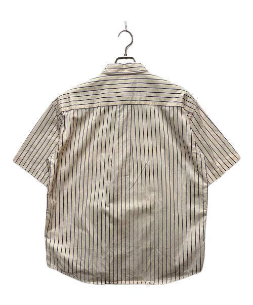 mfpen（エムエフペン）mfpen (エムエフペン) 半袖シャツ ベージュ×ブルー サイズ:SIZE　Sの古着・服飾アイテム