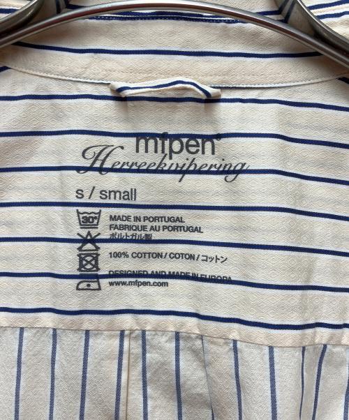mfpen（エムエフペン）mfpen (エムエフペン) 半袖シャツ ベージュ×ブルー サイズ:SIZE　Sの古着・服飾アイテム