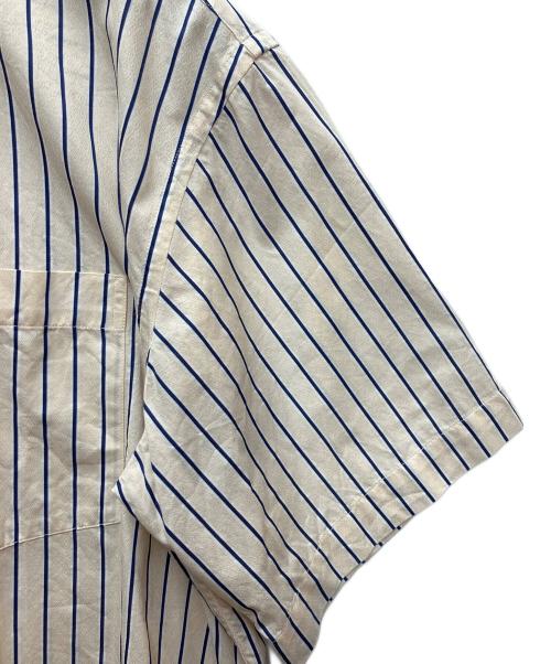 mfpen（エムエフペン）mfpen (エムエフペン) 半袖シャツ ベージュ×ブルー サイズ:SIZE　Sの古着・服飾アイテム