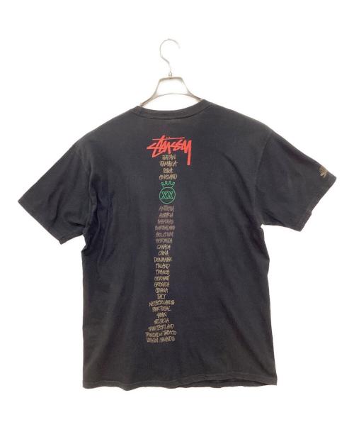 stussy（ステューシー）stussy (ステューシー) NINE RULAZ LINE (ナインルーラーズライン) Mighty Crown (マイティークラウン) 半袖カットソー ブラック サイズ:Lの古着・服飾アイテム