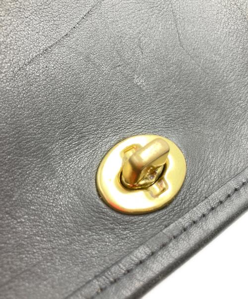 COACH（コーチ）COACH (コーチ) レザーショルダーバッグ ブラックの古着・服飾アイテム