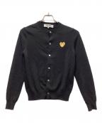 PLAY COMME des GARCONSプレイコムデギャルソン）の古着「厚手カーディガン」｜ブラック