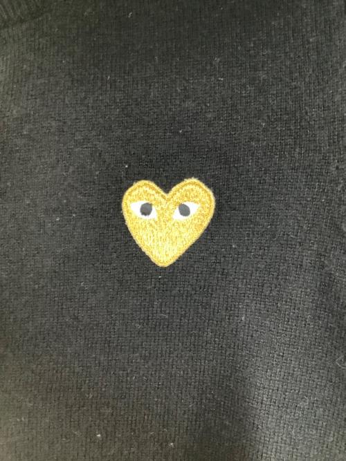 PLAY COMME des GARCONS（プレイコムデギャルソン）PLAY COMME des GARCONS (プレイコムデギャルソン) 厚手カーディガン ブラック サイズ:SIZE Lの古着・服飾アイテム