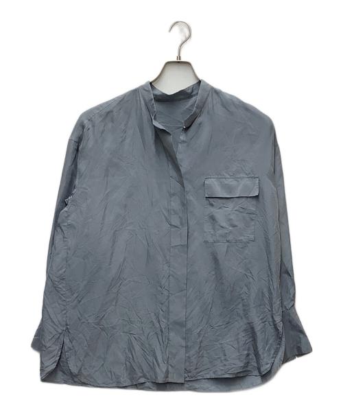 loin.（ロワン）loin. (ロワン) 長袖ブラウス スカイブルー サイズ:Fの古着・服飾アイテム