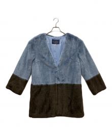 JUSGLITTY（ジャスグリッティー）の古着「ファージャケット」｜ブルー