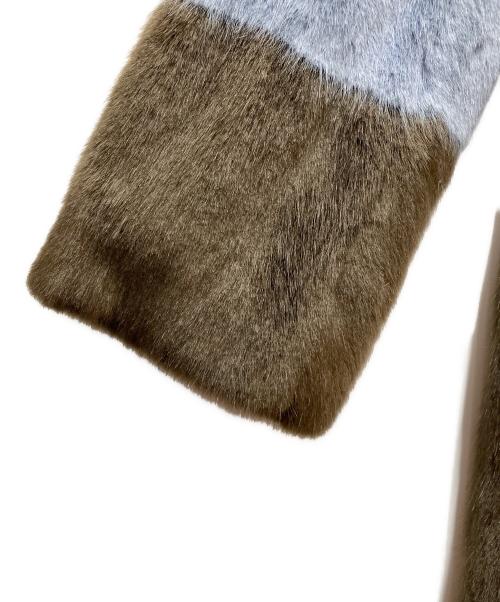 JUSGLITTY（ジャスグリッティー）JUSGLITTY (ジャスグリッティー) ファージャケット ブルー サイズ:SIZE 2の古着・服飾アイテム