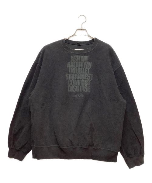 doublet（ダブレット）doublet (ダブレット) スウェット ブラック サイズ:SIZE Lの古着・服飾アイテム