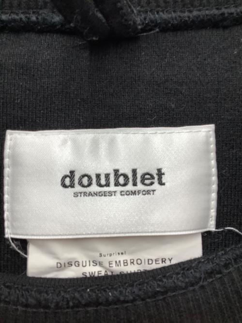 doublet（ダブレット）doublet (ダブレット) スウェット ブラック サイズ:SIZE Lの古着・服飾アイテム