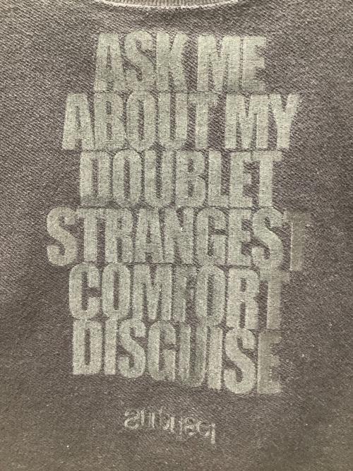 doublet（ダブレット）doublet (ダブレット) スウェット ブラック サイズ:SIZE Lの古着・服飾アイテム