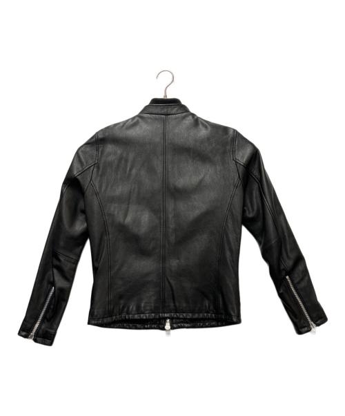 VANQUISH（ヴァンキッシュ）VANQUISH (ヴァンキッシュ) ゴートレザージャケット ブラック サイズ:SIZE Mの古着・服飾アイテム