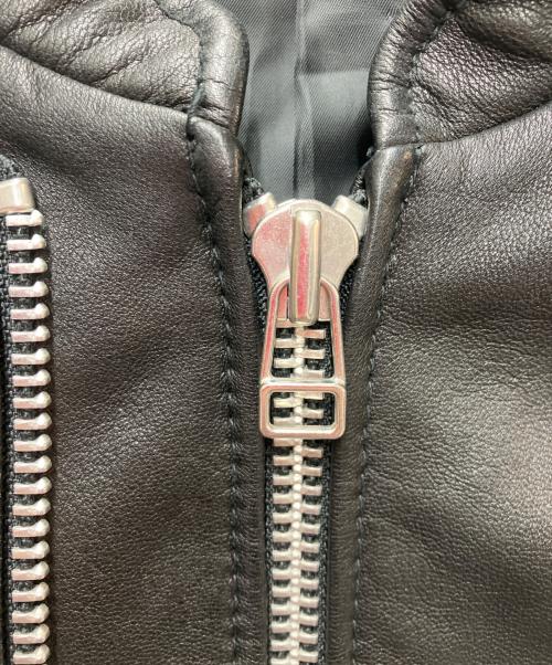 VANQUISH（ヴァンキッシュ）VANQUISH (ヴァンキッシュ) ゴートレザージャケット ブラック サイズ:SIZE Mの古着・服飾アイテム