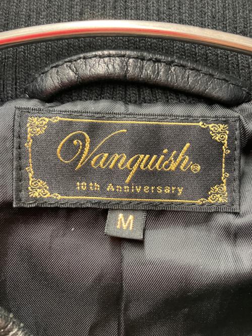 VANQUISH（ヴァンキッシュ）VANQUISH (ヴァンキッシュ) ゴートレザージャケット ブラック サイズ:SIZE Mの古着・服飾アイテム