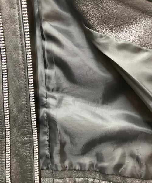 VANQUISH（ヴァンキッシュ）VANQUISH (ヴァンキッシュ) ゴートレザージャケット ブラック サイズ:SIZE Mの古着・服飾アイテム