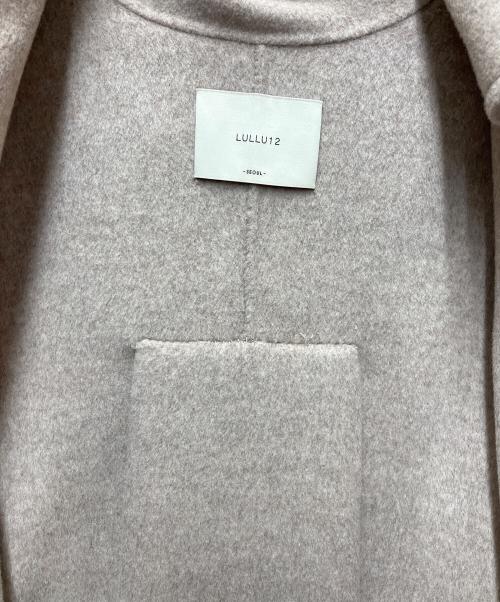 lullu12（ルル トゥエルブ）lullu12 (ルル トゥエルブ) lullu12　ウールコート ブラウン サイズ:SIZE Ｆの古着・服飾アイテム
