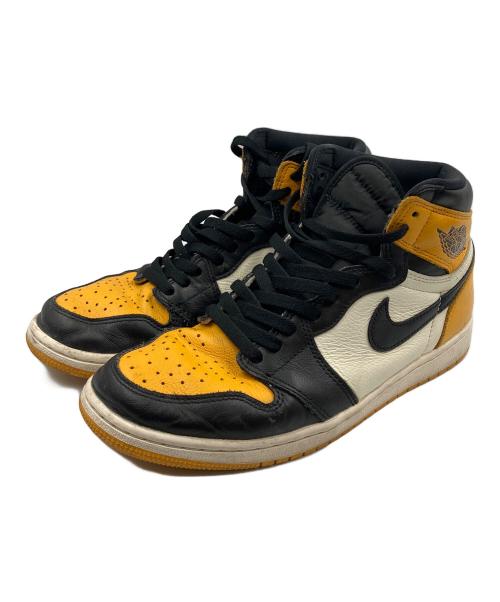 NIKE（ナイキ）NIKE (ナイキ) AIR JORDAN 1 RETRO HIGH OG(エアジョーダン1 レトロ ハイ オージー） ブラック×オレンジ サイズ:27.5の古着・服飾アイテム