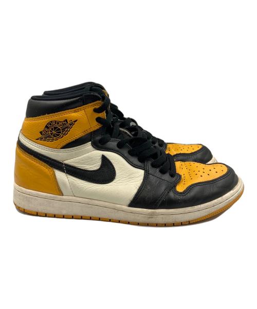 NIKE（ナイキ）NIKE (ナイキ) AIR JORDAN 1 RETRO HIGH OG(エアジョーダン1 レトロ ハイ オージー） ブラック×オレンジ サイズ:27.5の古着・服飾アイテム