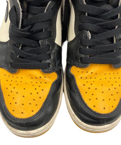 NIKE（ナイキ）NIKE (ナイキ) AIR JORDAN 1 RETRO HIGH OG(エアジョーダン1 レトロ ハイ オージー） ブラック×オレンジ サイズ:27.5の古着・服飾アイテム