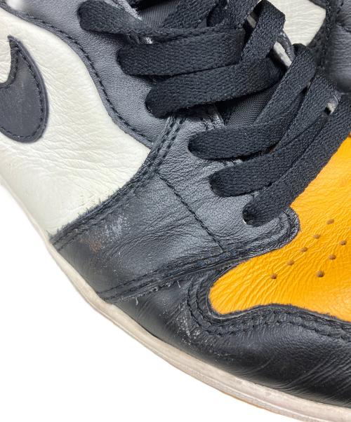 NIKE（ナイキ）NIKE (ナイキ) AIR JORDAN 1 RETRO HIGH OG(エアジョーダン1 レトロ ハイ オージー） ブラック×オレンジ サイズ:27.5の古着・服飾アイテム