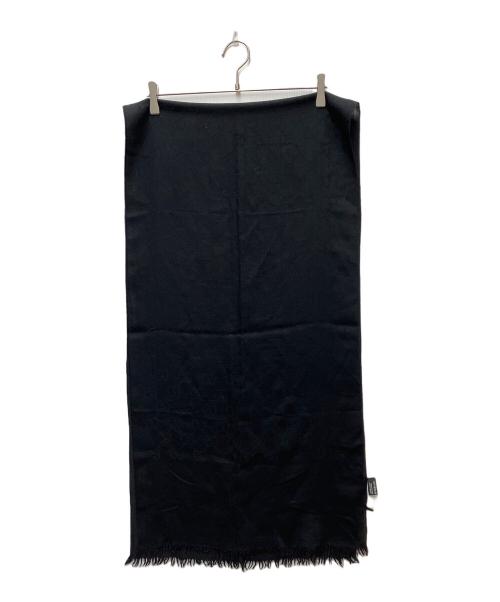 GUCCI（グッチ）GUCCI (グッチ) ウールマフラー ブラックの古着・服飾アイテム