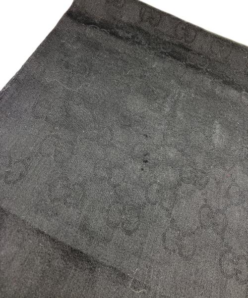 GUCCI（グッチ）GUCCI (グッチ) ウールマフラー ブラックの古着・服飾アイテム