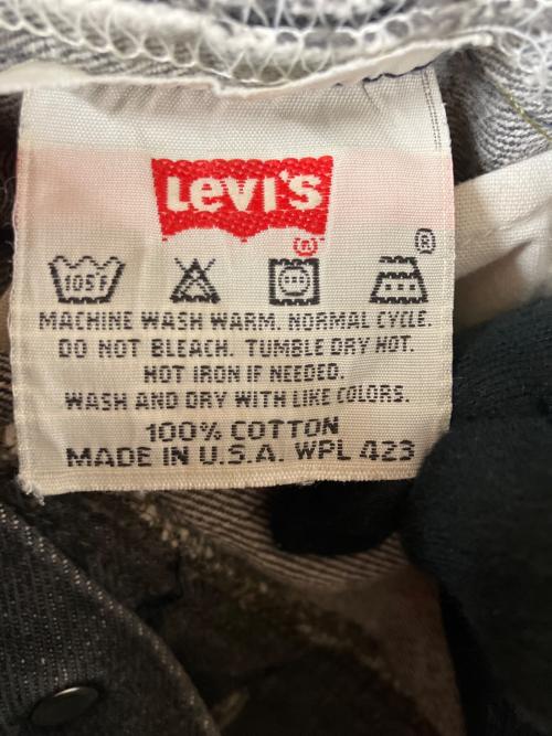 LEVI'S（リーバイス）LEVI'S (リーバイス) 90s先染めデニムパンツ ブラック サイズ:SIZE 76cm (W30)の古着・服飾アイテム