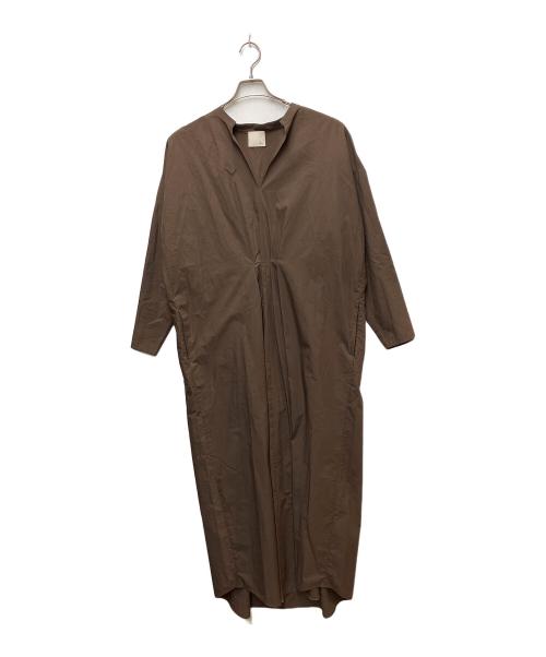 loin.（ロワン）loin. (ロワン) loin.　長袖ワンピース ブラウン サイズ:SIZE　38の古着・服飾アイテム