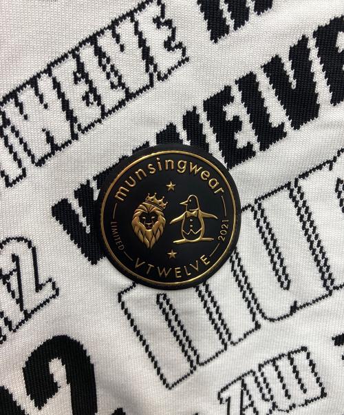MUNSING WEAR（マンシングウェア）MUNSING WEAR (マンシングウェア) V12 (ヴィトゥエルブ) スウェット ホワイト×ブラック サイズ:SIZE　3Lの古着・服飾アイテム